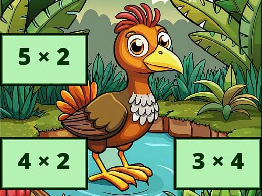 Multiplication: Bird Image Uncover